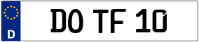 Trailer License Plate